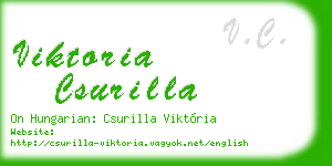 viktoria csurilla business card